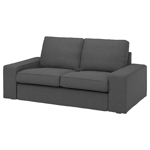 KIVIK - 2-seater sofa cover, Tallmyra smoke grey ,