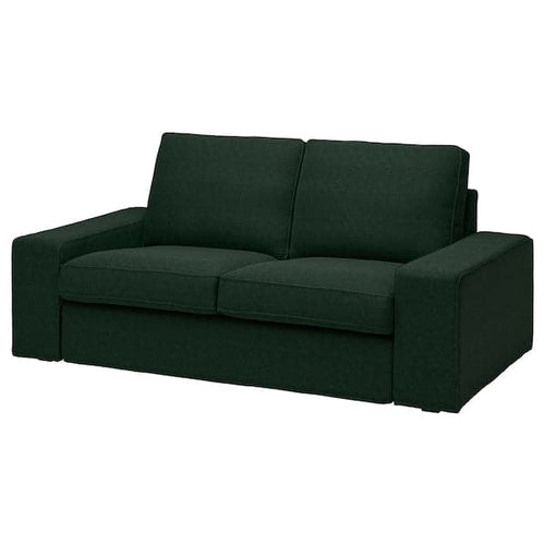 KIVIK - 2-seater sofa cover, Tallmyra dark green ,