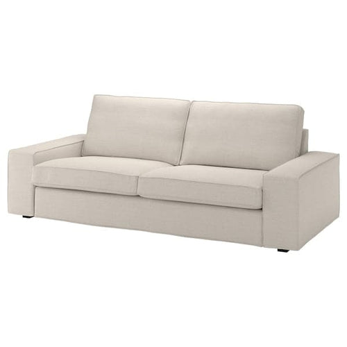 KIVIK - 3-seater sofa cover, Gunnared beige ,