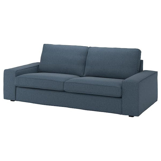 Ikea KIVIK - 3-seater sofa cover, Gunnared blue ,