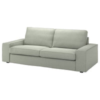 KIVIK cover for 3-seat sofa, Gunnared light green