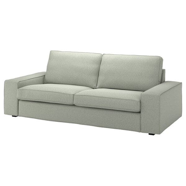 Ikea KIVIK - 3-seater sofa cover, Gunnared light green ,