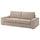 KIVIK cover for 3-seat sofa, Tallmyra beige