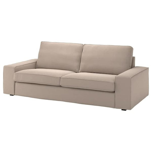 Ikea KIVIK - 3-seater sofa cover, Tallmyra beige ,