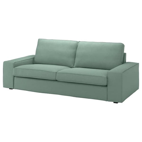 KIVIK - 3-seater sofa cover, Tallmyra light green ,