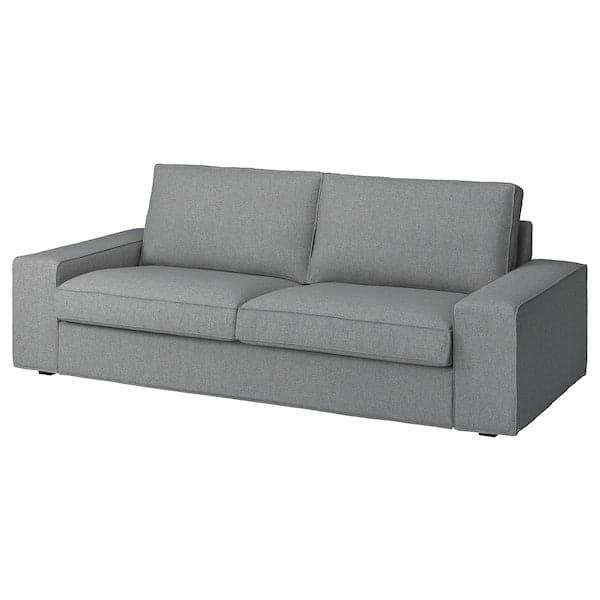 KIVIK Cover threeseat sofa Tibbleby light grey ,