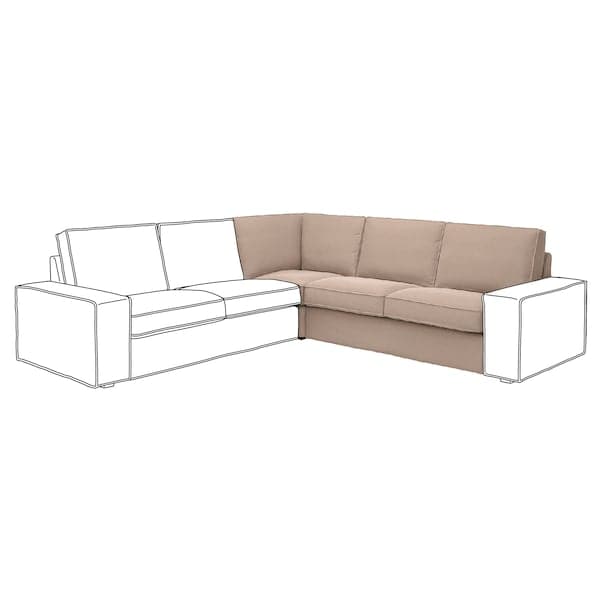 KIVIK - Lining for corner element, Tallmyra beige , - best price from Maltashopper.com 70525288