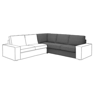 Ikea KIVIK - Lining for corner element, Tallmyra smoke grey ,