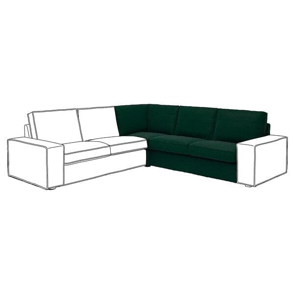KIVIK - Lining for corner element, Tallmyra dark green , - best price from Maltashopper.com 30525290