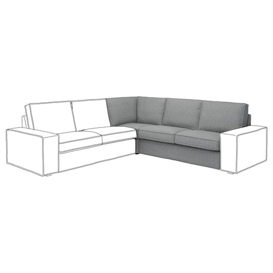 KIVIK Cover for corner section Tibbleby light grey , - best price from Maltashopper.com 40526915