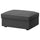 KIVIK - Footrest/container cover, Tallmyra smoke grey ,