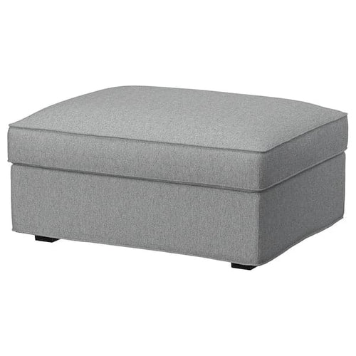 KIVIK Cover for footstool with storage Tibbleby light grey ,