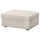 KIVIK - Footstool with storage, Gunnared beige ,