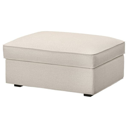 KIVIK - Footstool with storage, Gunnared beige ,