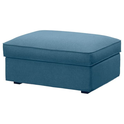 KIVIK - Footstool with storage, Tallmyra blue ,