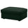 KIVIK - Footstool with storage, Tallmyra dark green ,