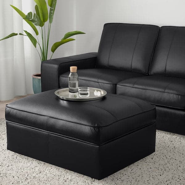 KIVIK Footstool Grann/Bomstad black , - best price from Maltashopper.com 00519506