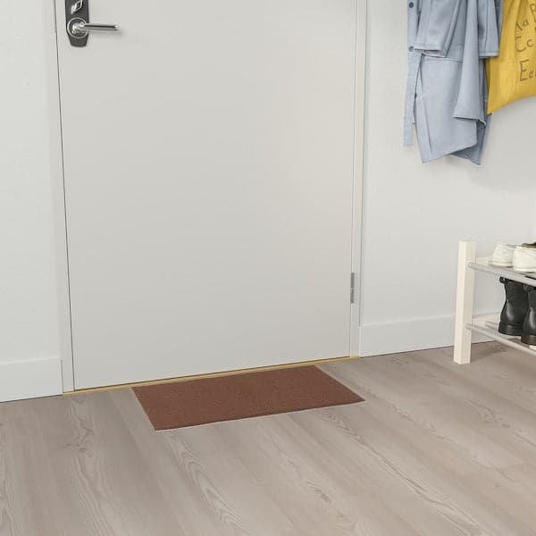 Ikea KLAMPENBORG - Door mat, indoor, brown, 35x55 cm