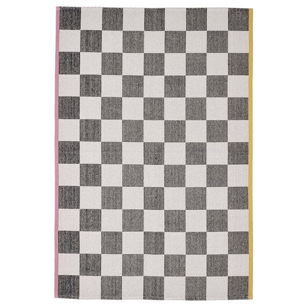 Ikea KLASSRUM - Carpet, flatweave, white/black, , 133x195 cm