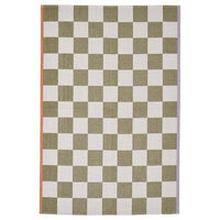 KLASSRUM - Rug, flatwoven, white/green, 133x195 cm - best price from Maltashopper.com 00555863
