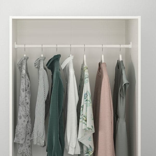 Ikea KLEPPSTAD - Wardrobe with 2 doors, white, 79x176 cm