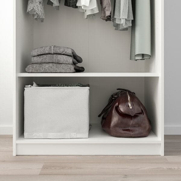 Ikea KLEPPSTAD - Wardrobe with 2 doors, white, 79x176 cm