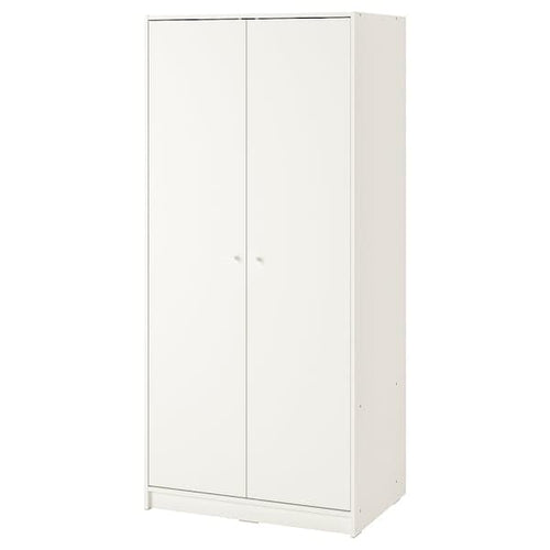 KLEPPSTAD - Wardrobe with 2 doors, white, 79x176 cm