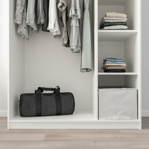 Ikea KLEPPSTAD - Wardrobe with 3 doors, white, 117x176 cm
