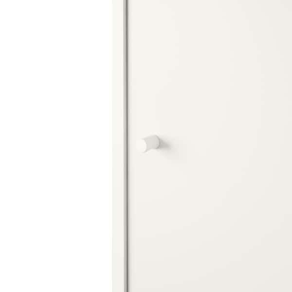 Ikea KLEPPSTAD - Wardrobe with sliding doors, white, 117x176 cm