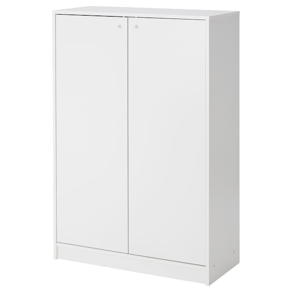 KLEPPSTAD Shoe cabinet / storage unit, white,80x35x117 cm