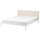 KLEPPSTAD - Bed frame, white/Vissle beige, 160x200 cm