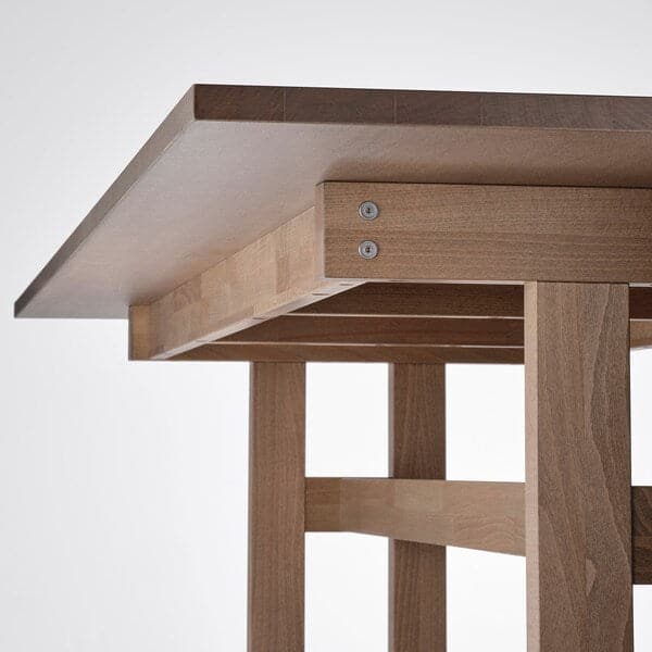 Ikea KLIMPFJÄLL / NORDVIKEN - Table and 6 chairs, grey-brown/white, 240x95 cm