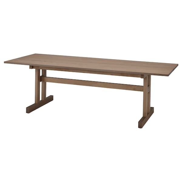 KLIMPFJÄLL - Dining table, grey-brown, 240x95 cm - best price from Maltashopper.com 30434657