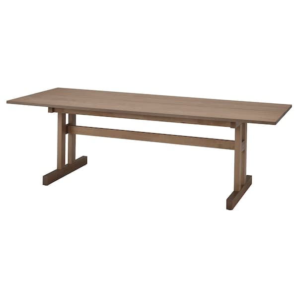 Ikea KLIMPFJÄLL - Dining table, grey-brown, 240x95 cm