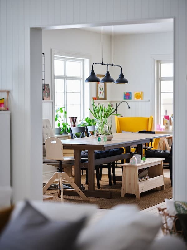 Ikea KLIMPFJÄLL - Dining table, grey-brown, 240x95 cm