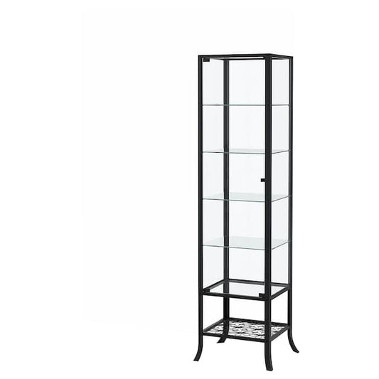 Ikea KLINGSBO - Showcase, black/transparent glass, 45x180 cm , 45x180 cm