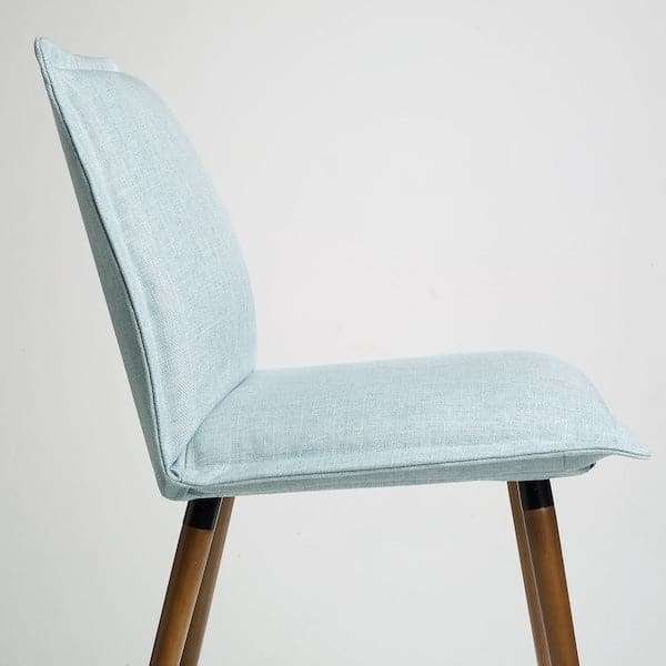 KLINTEN - Chair, brown/Kilanda pale blue , - best price from Maltashopper.com 20546877