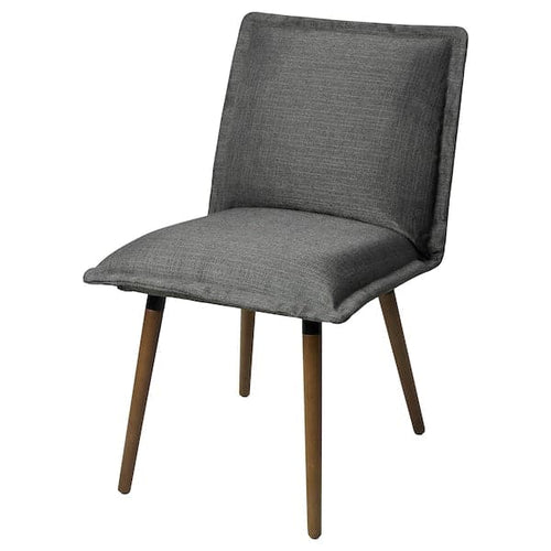 KLINTEN - Chair, brown/Kilanda dark grey ,