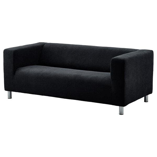 KLIPPAN - 2-seater sofa, Vansbro black , - best price from Maltashopper.com 99496563