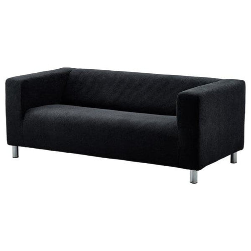 KLIPPAN - 2-seater sofa, Vansbro black ,