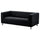 KLIPPAN cover for 2-seat sofa, Vansbro black