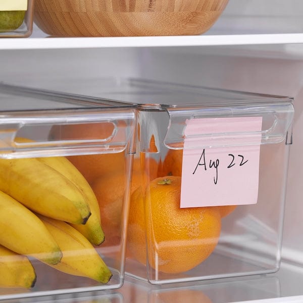 Ikea KLIPPKAKTUS - Storage box for fridge, transparent, 32x14x14 cm