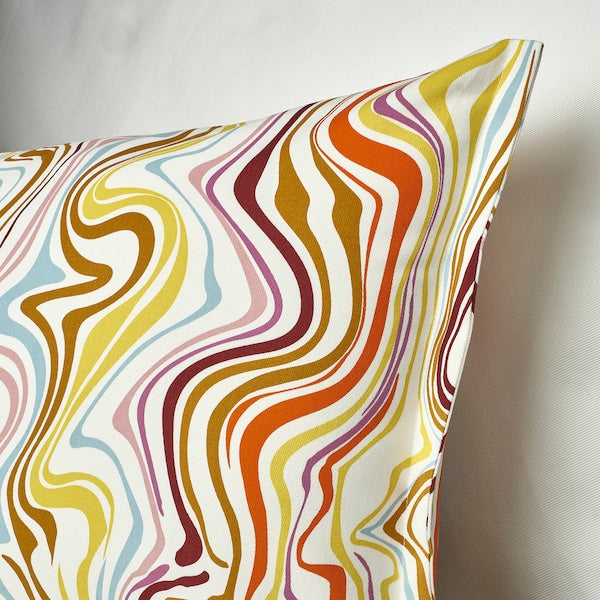 KLIPPNEJLIKA - Cushion cover, off-white/multicolour, 40x58 cm - best price from Maltashopper.com 90571496