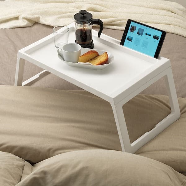 Ikea KLIPSK - Bed tray, white