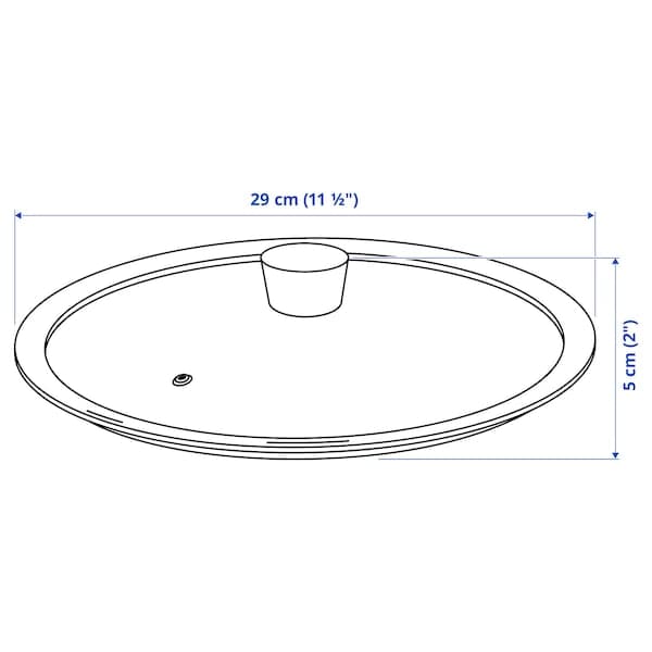 KLOCKREN - Pan lid, glass, 29 cm - best price from Maltashopper.com 20449206