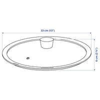 KLOCKREN - Pan lid, glass, 33 cm - best price from Maltashopper.com 60449209