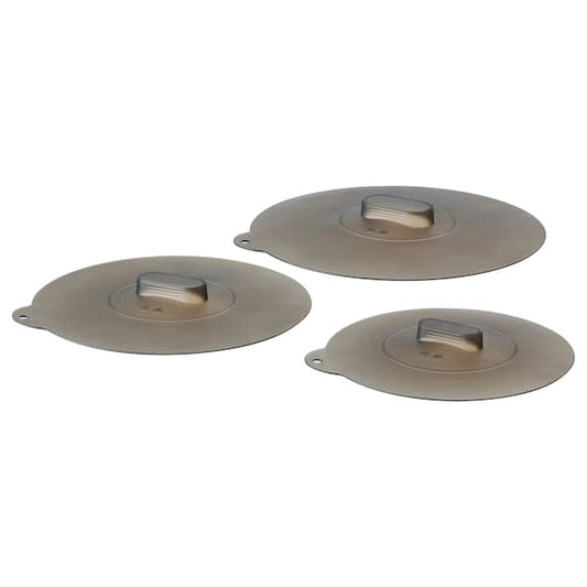 Ikea KLOCKREN - Universal lid, set of 3, silicone