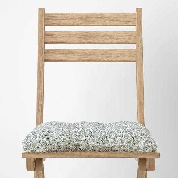 Ikea KLÖSAN - Cushion for outdoor chair, blue,36x32 cm