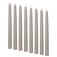 KLOKHET - Unscented candle, dark grey-beige, , 25 cm - best price from Maltashopper.com 50551607