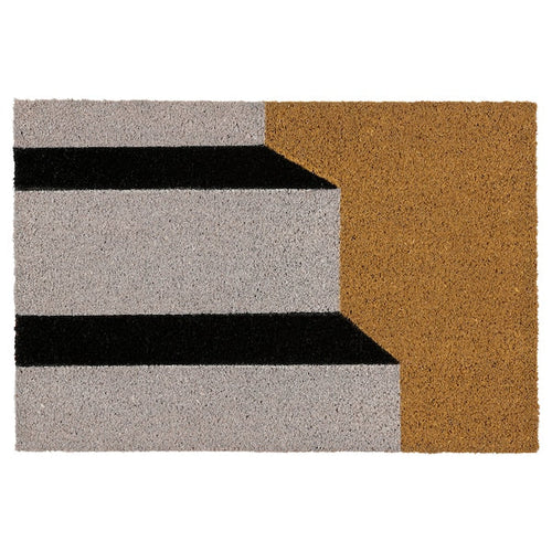 KLOTOID - Door mat, black white/staircases, 40x60 cm